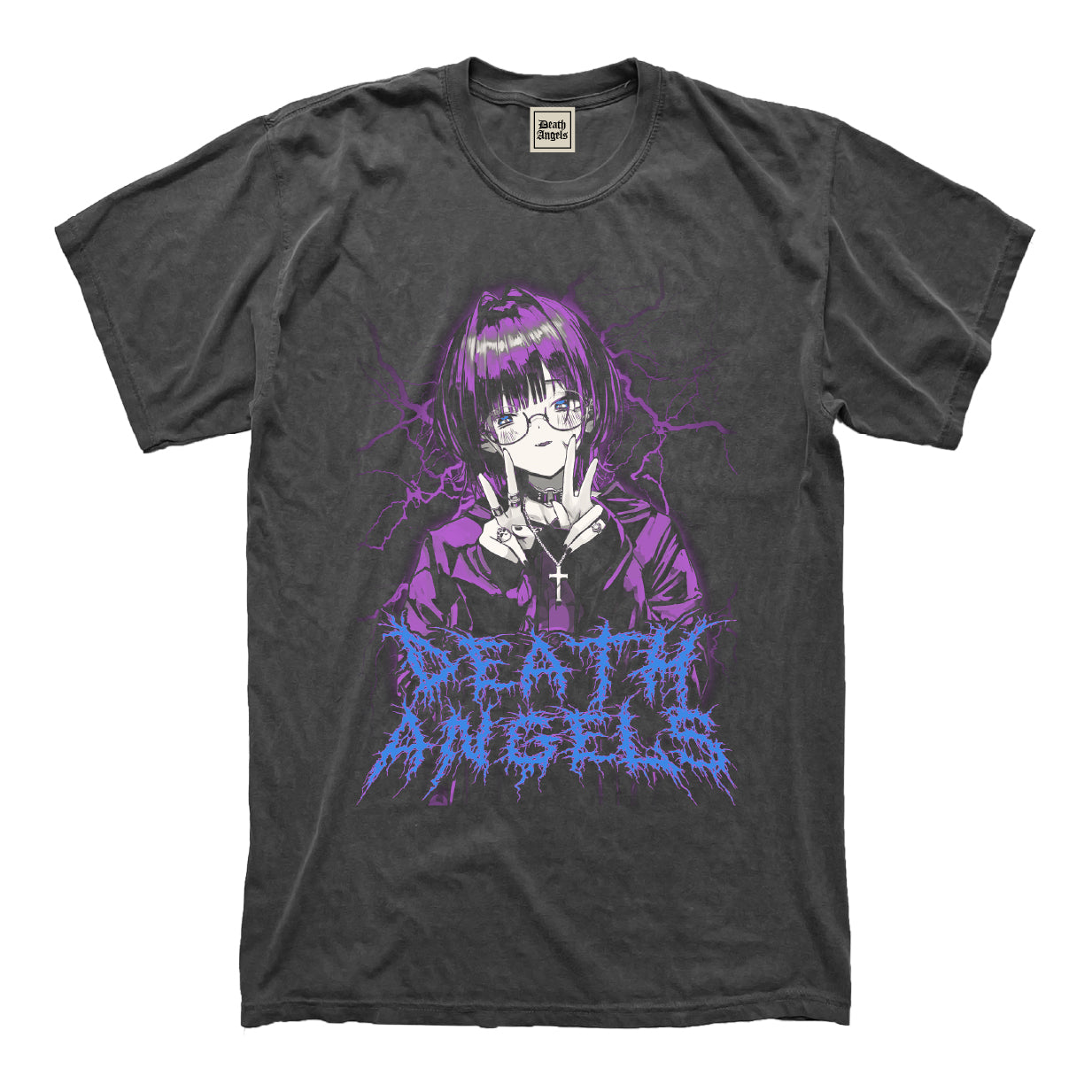 DEATH THUNDER GIRL vintage-like tee