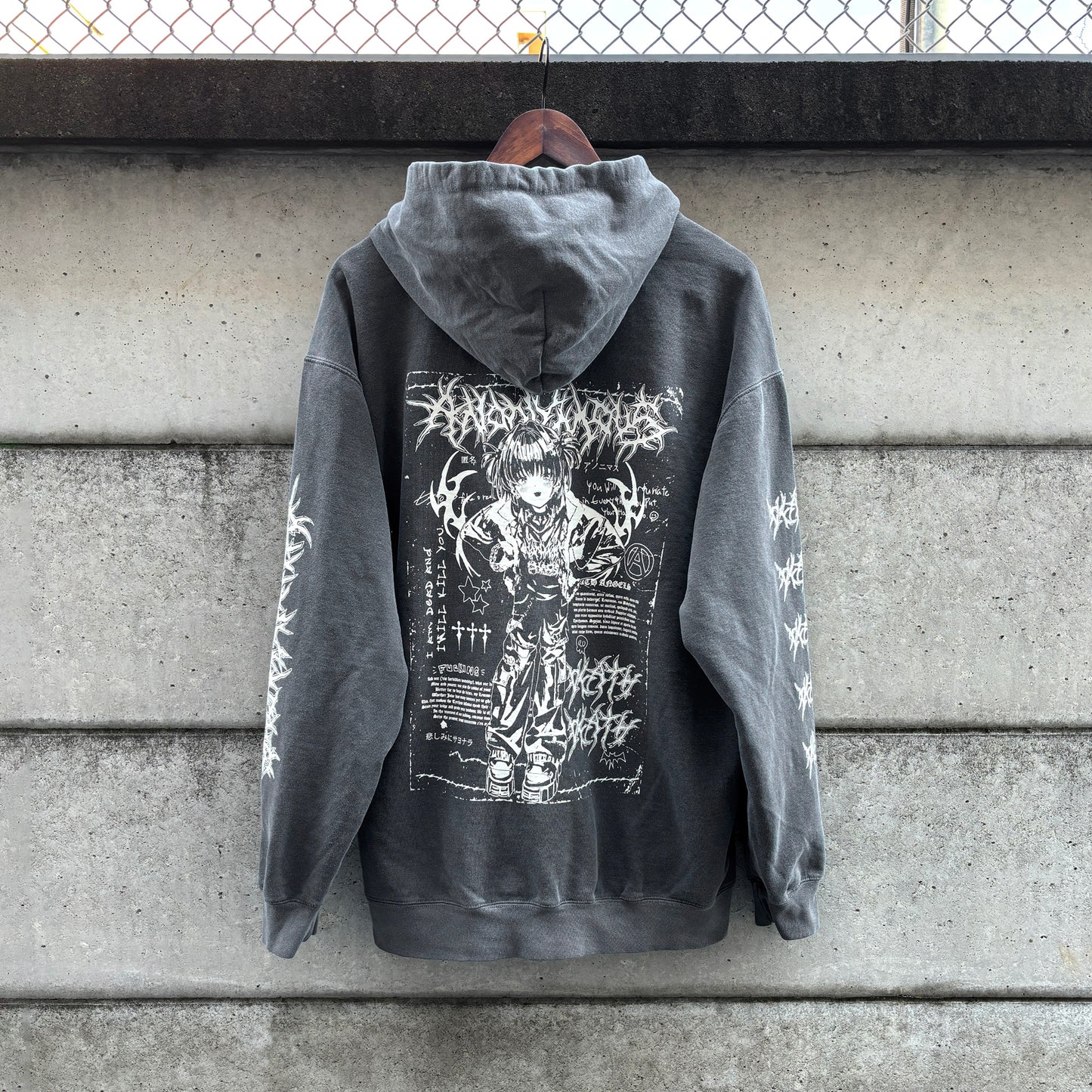 ANONYMOUS vintage-like HOODIE