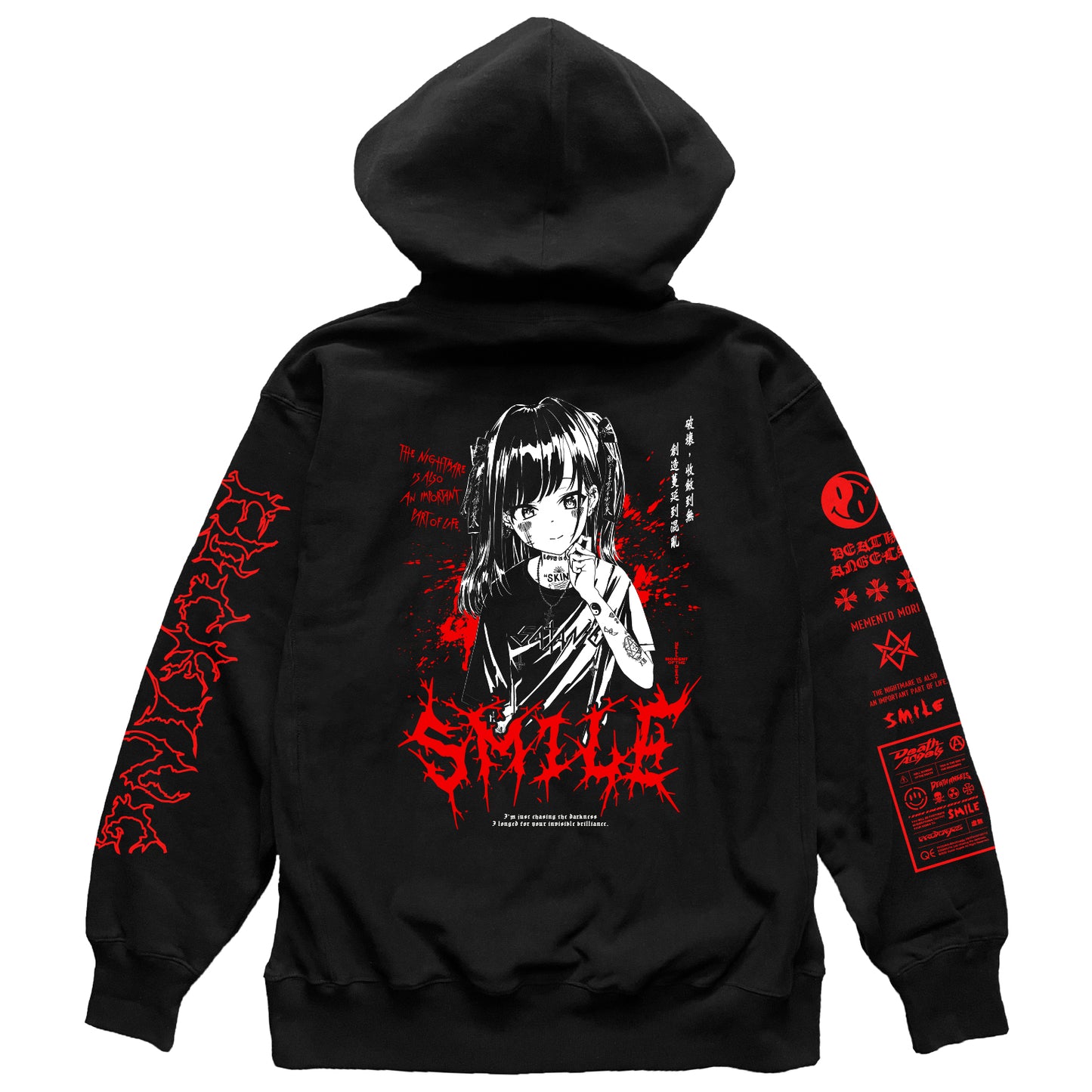 SMILE RED HOODIE