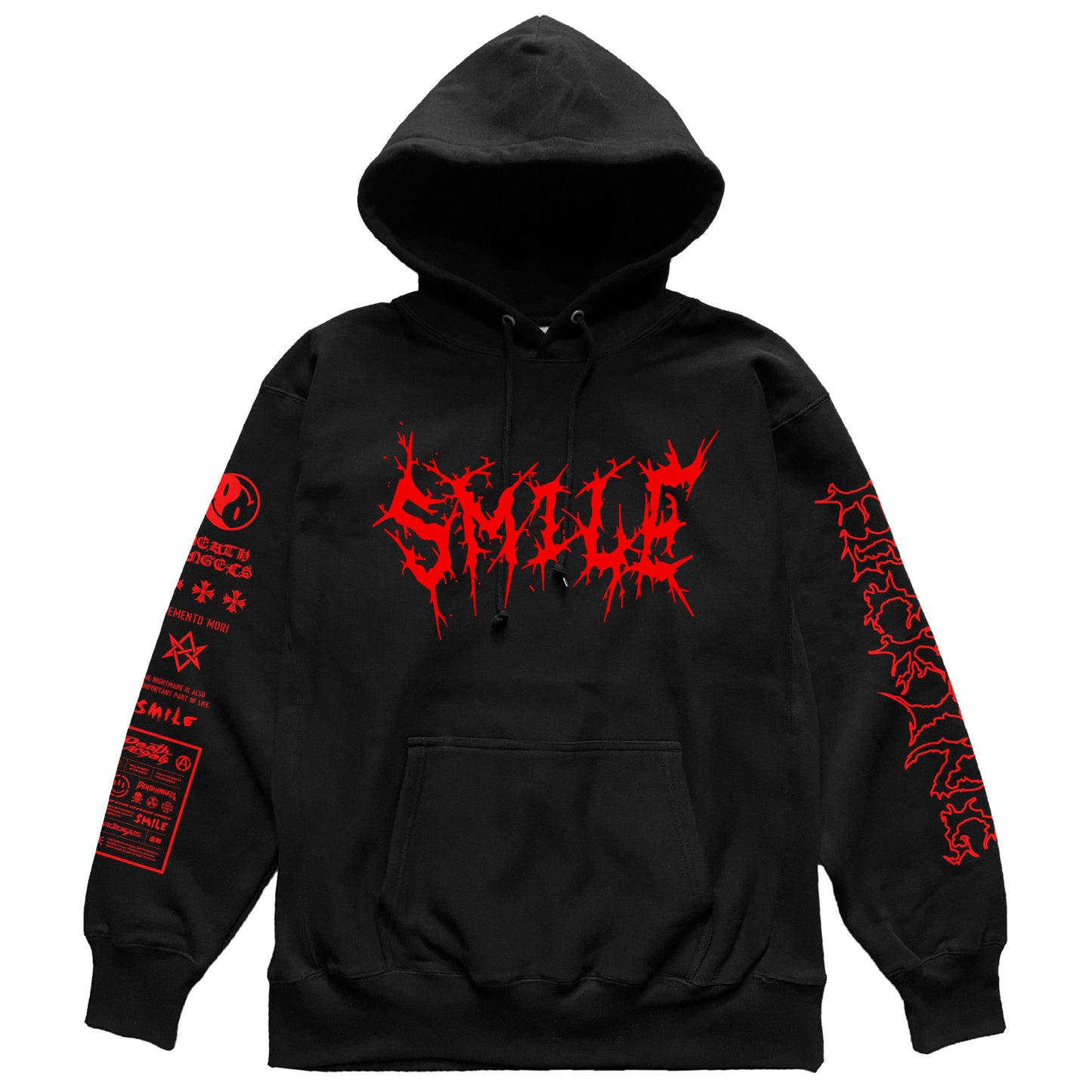 SMILE RED HOODIE