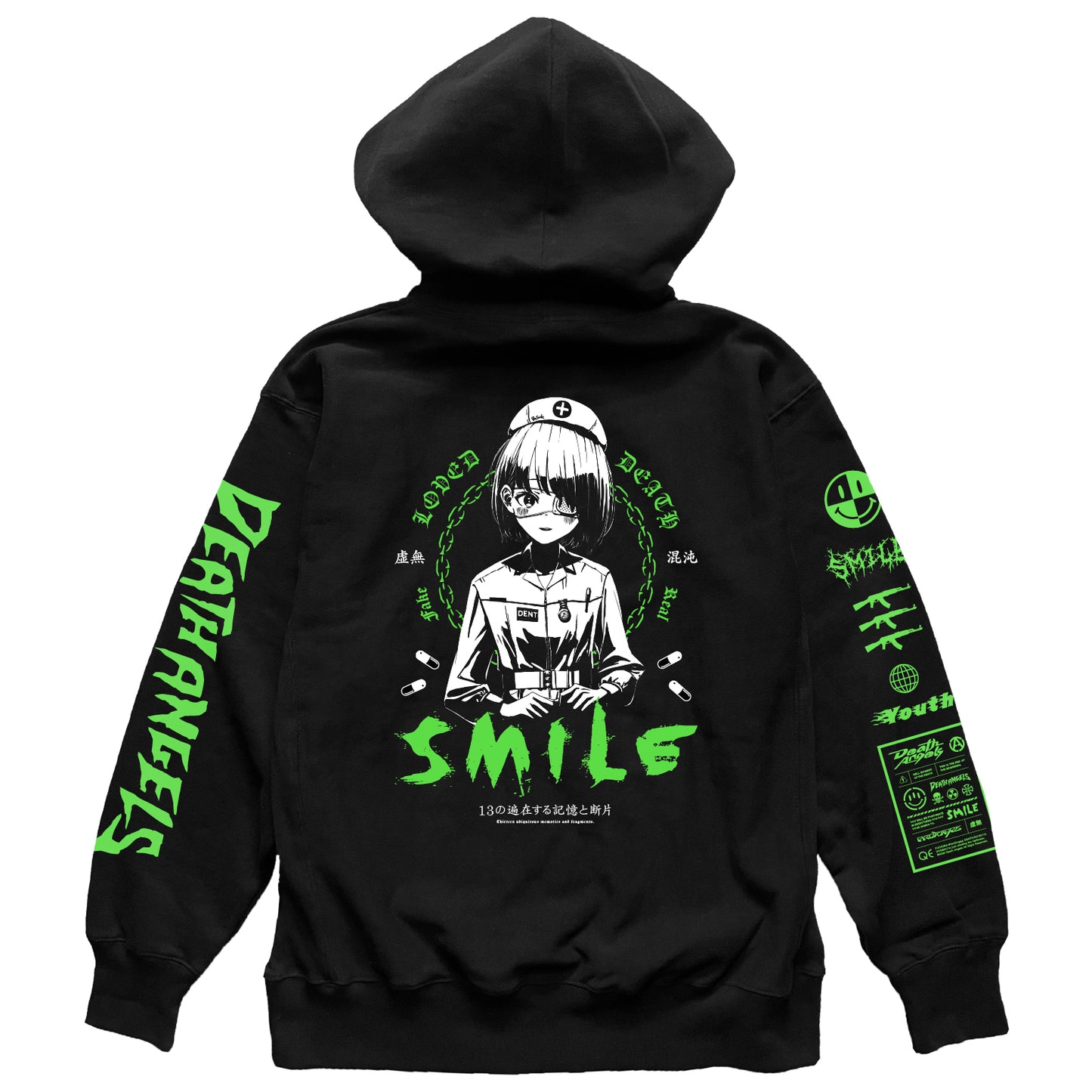 SMILE GREEN HOODIE