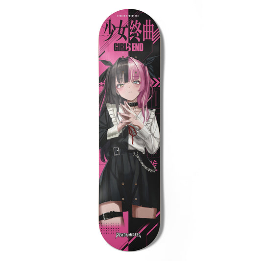 GIRLS END PINK SKATEBOARD DECK