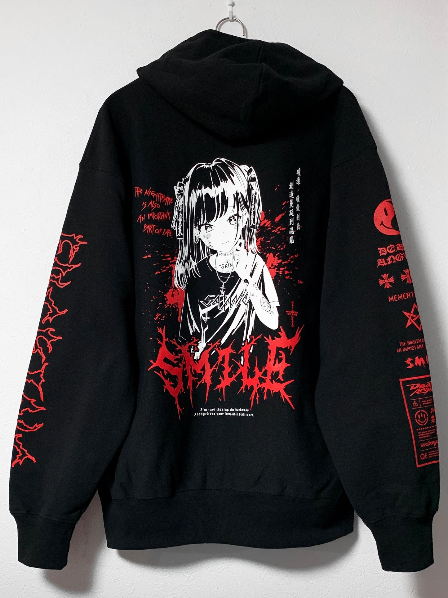 SMILE RED HOODIE