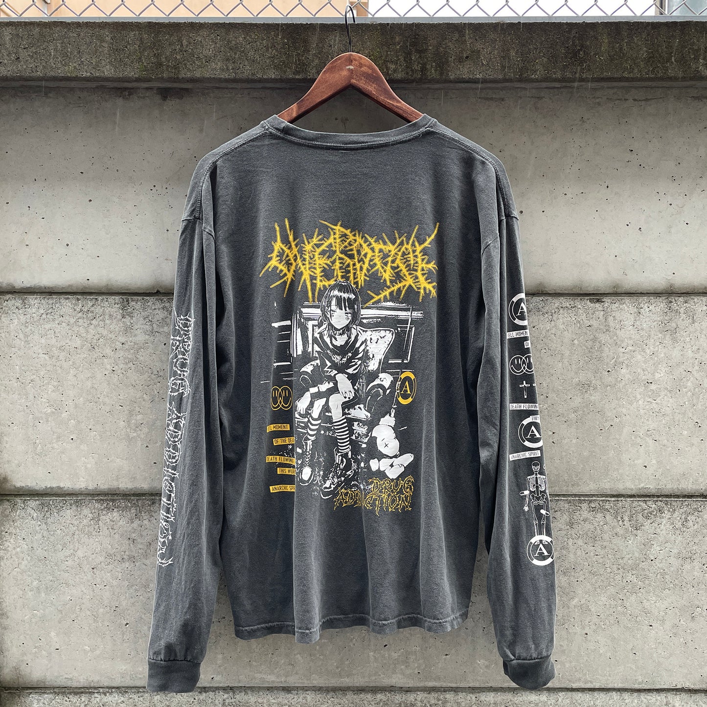 OVERDOSE LS vintage-like tee