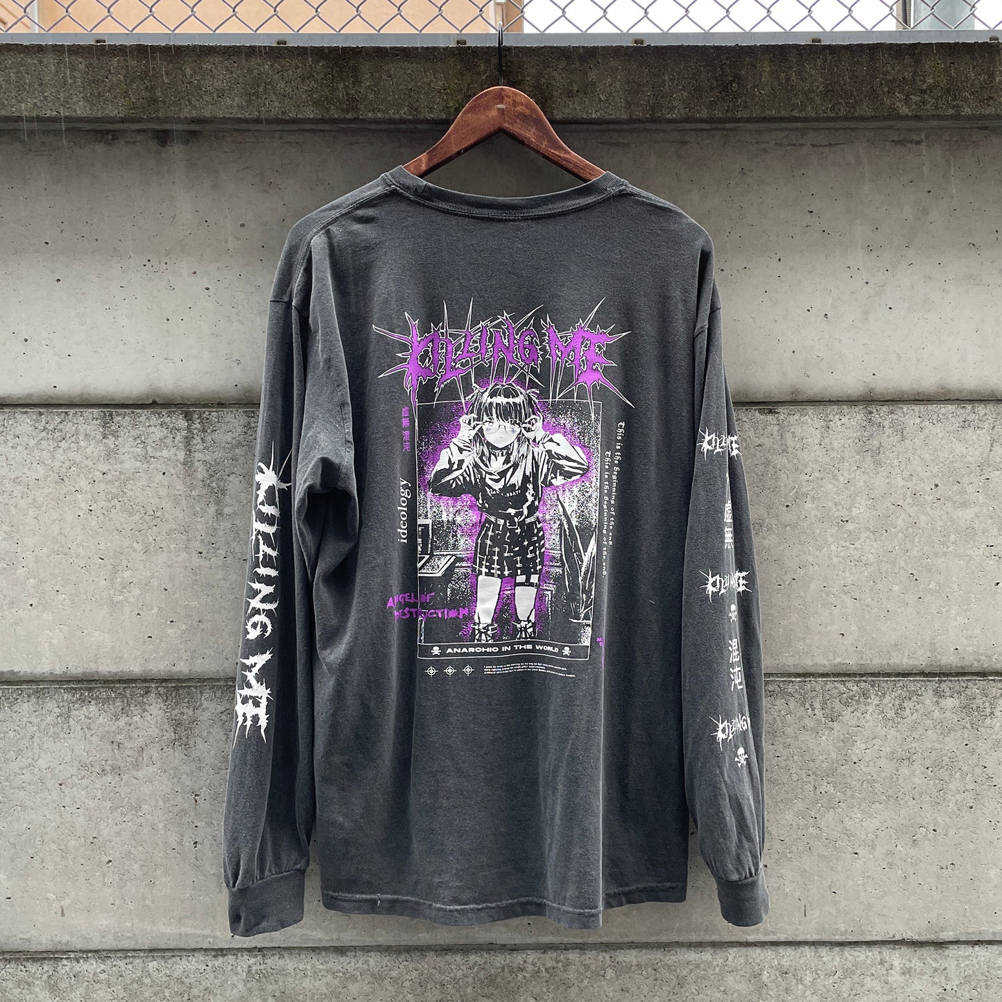 KILLING ME LS vintage-like tee