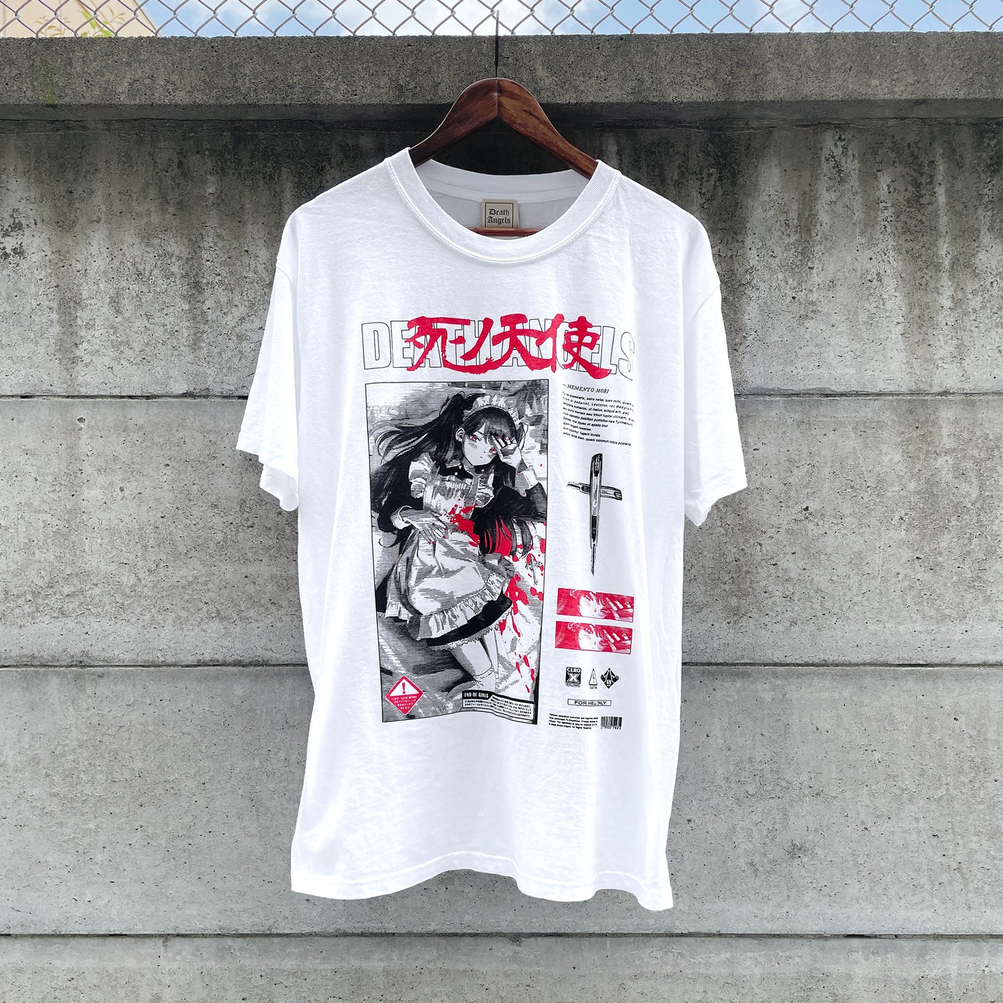 SHI NO TENSHI vintage-like tee