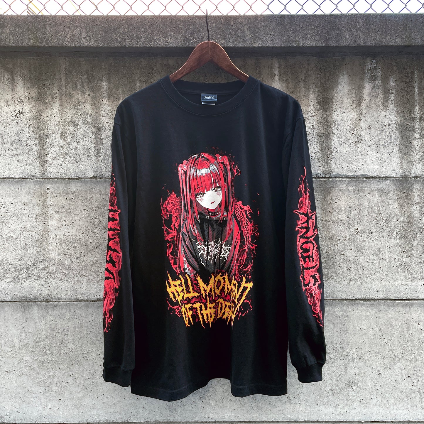 HELL FLAME GIRL LS TEE