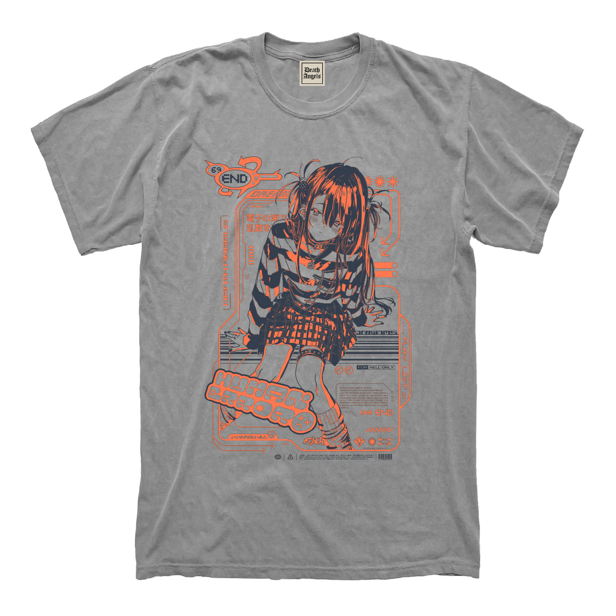 HUMAN ERROR vintage-like tee [GRAY]