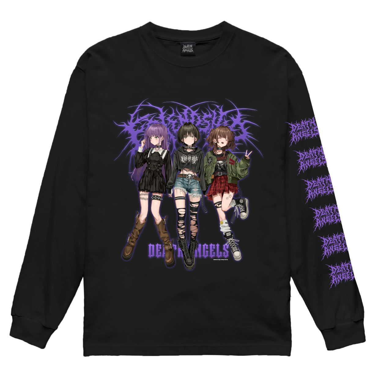 FRIENDSHIP GIRLS FULLCOLOR LS TEE [BLACK]