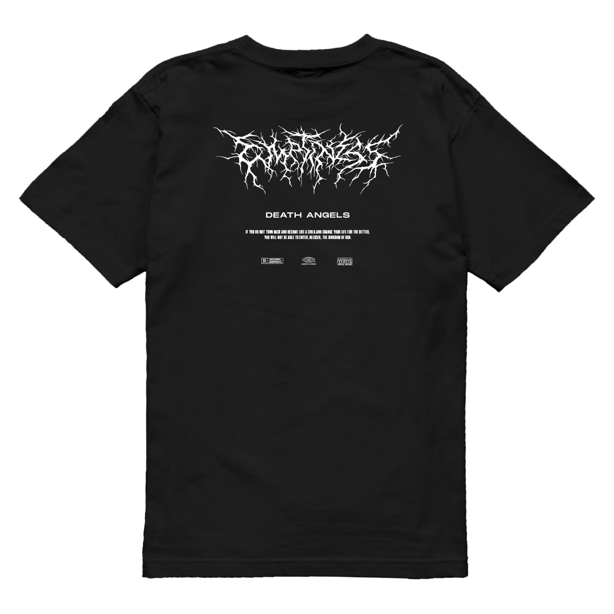 EMPTINESS LOGO IMAGE TEE [BLACK]