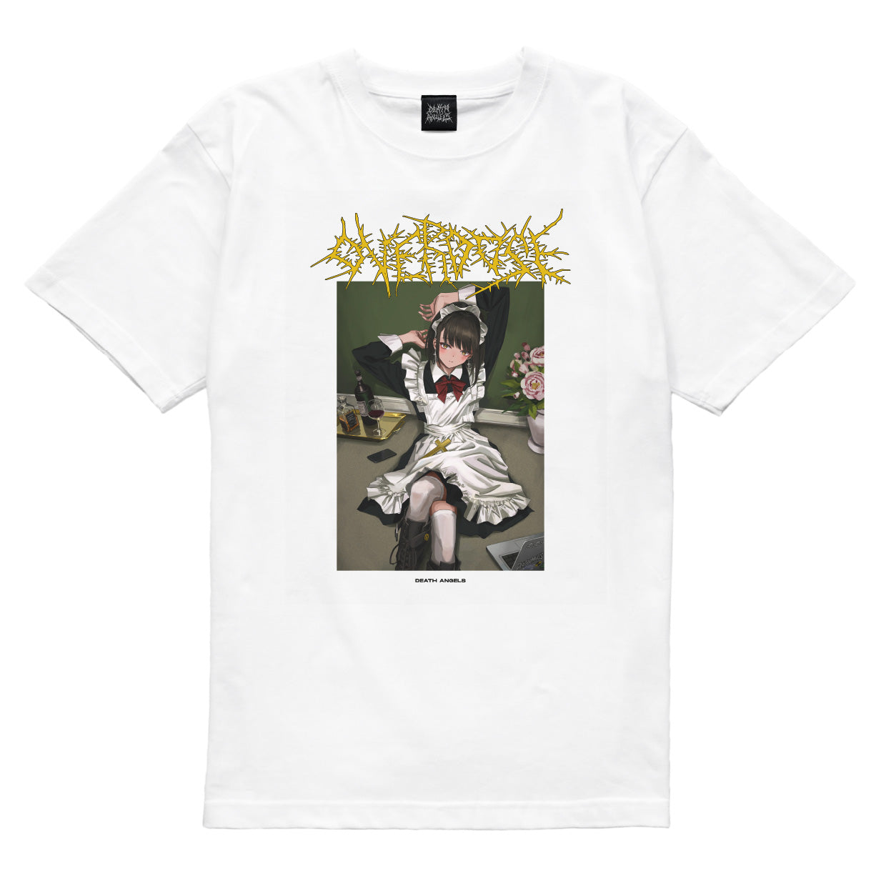 OVERDOSE LOGO IMAGE TEE [WHITE] – DEATH ANGELS