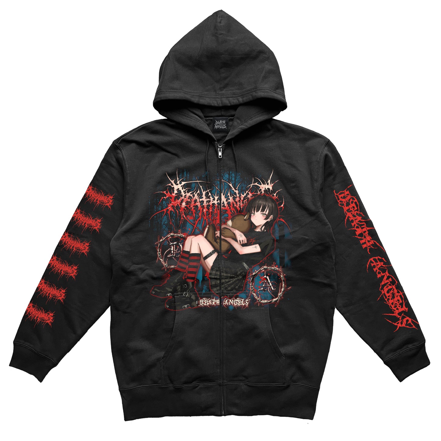 BARBED WIRE CIRCLE Full Zip HOODIE