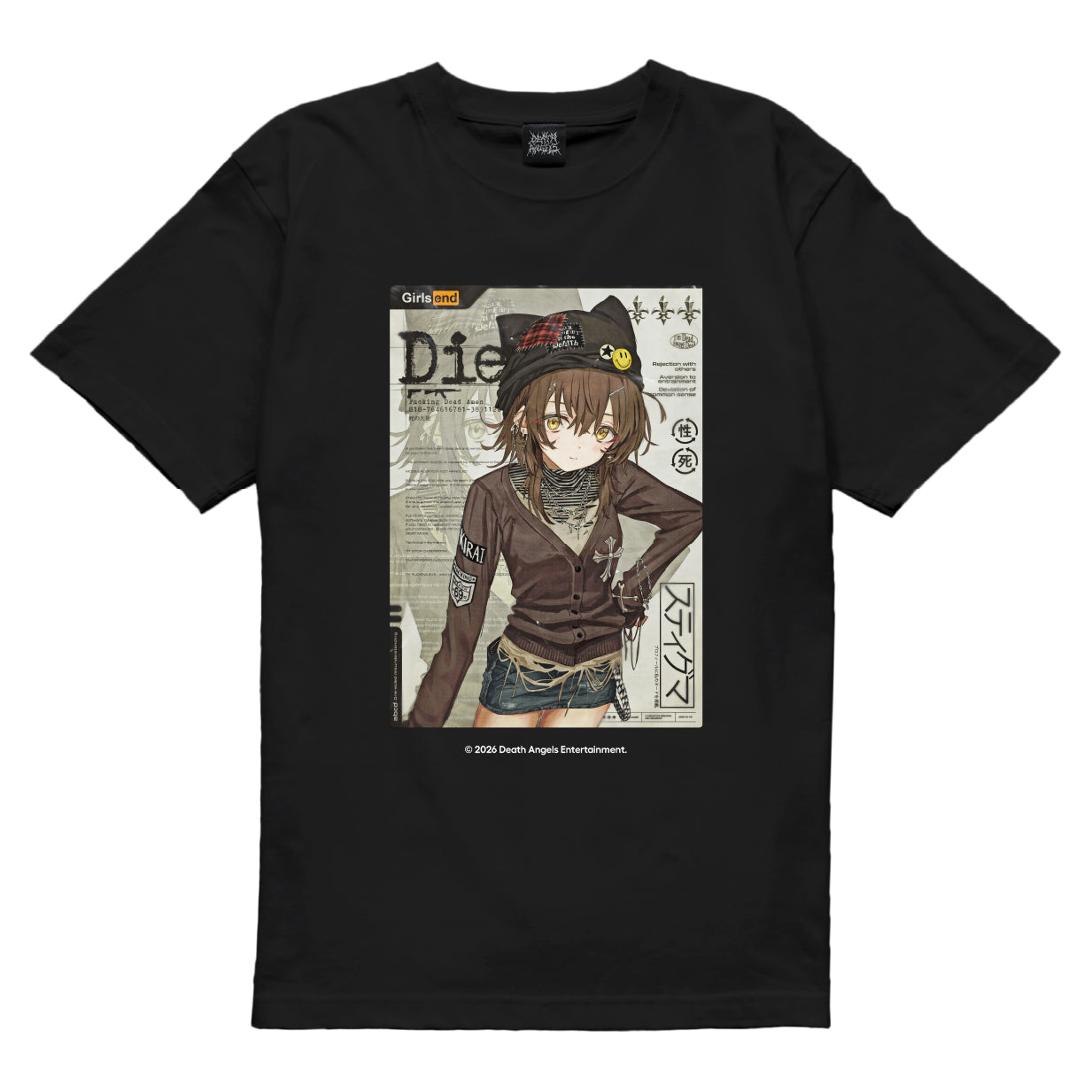 00’s ベイダー エンジェル・オブ・デス Tシャツ Die TEE [BLACK] – DEATH ANGELS