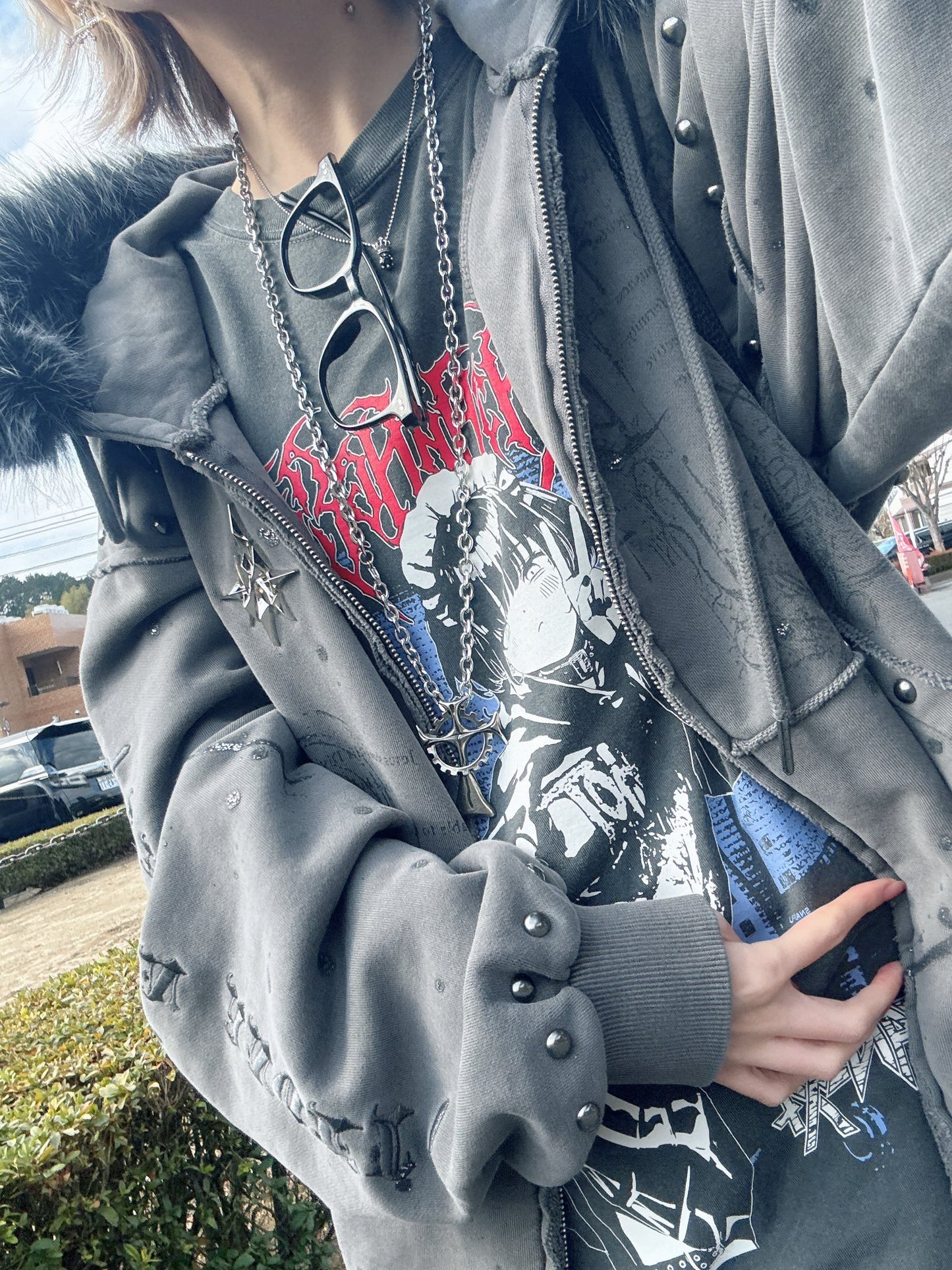 TANAKA PEACE LS TEE [VINTAGE STYLE]