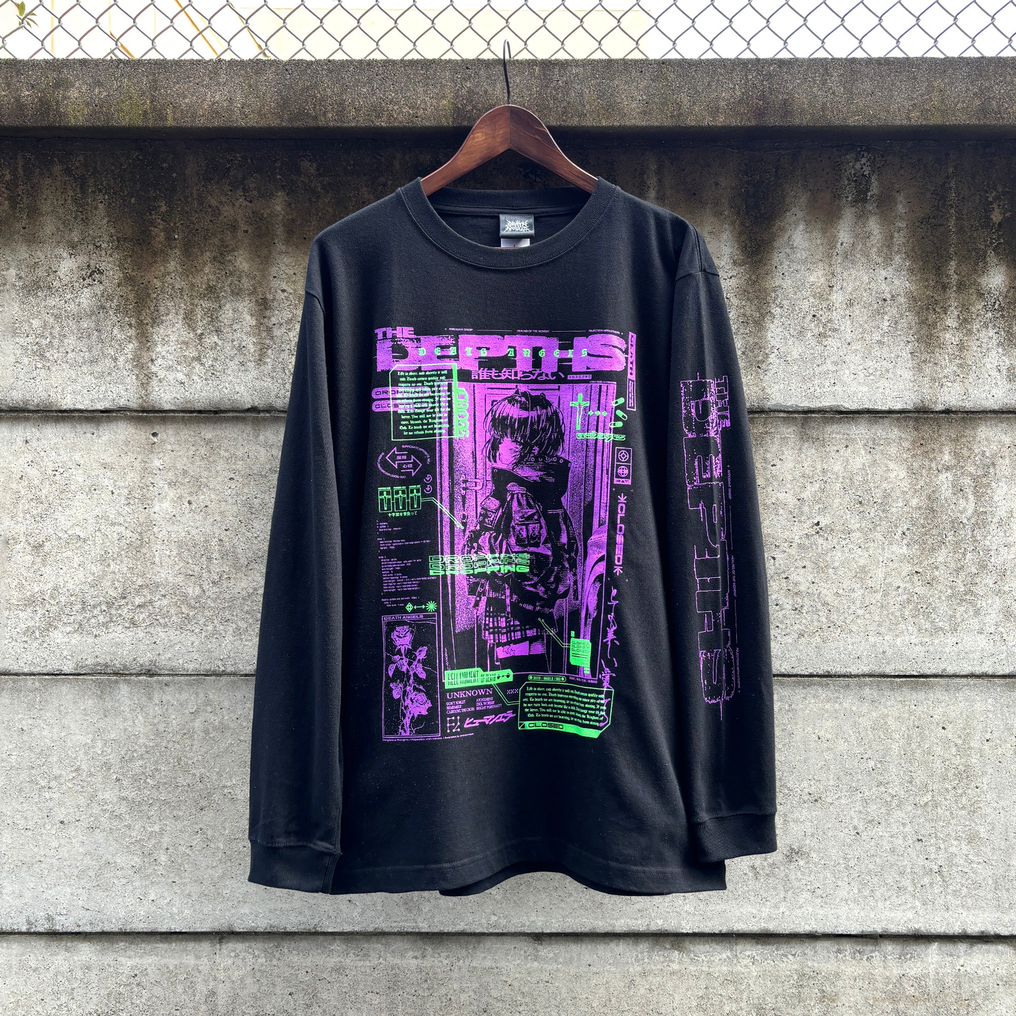 THE DEPTHS LS TEE [BLACK] – DEATH ANGELS
