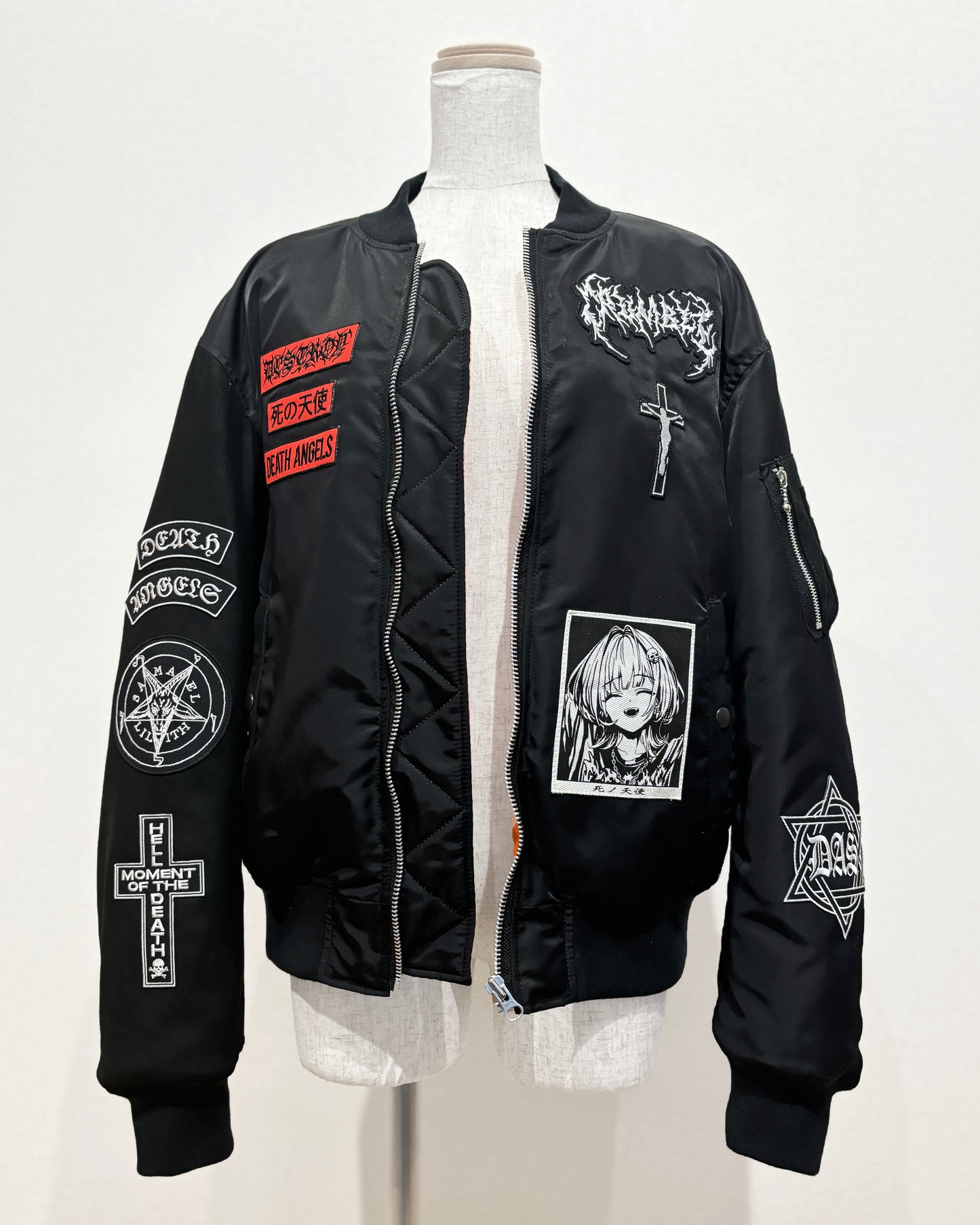 LEATHER MIX HANDMADE MA-1