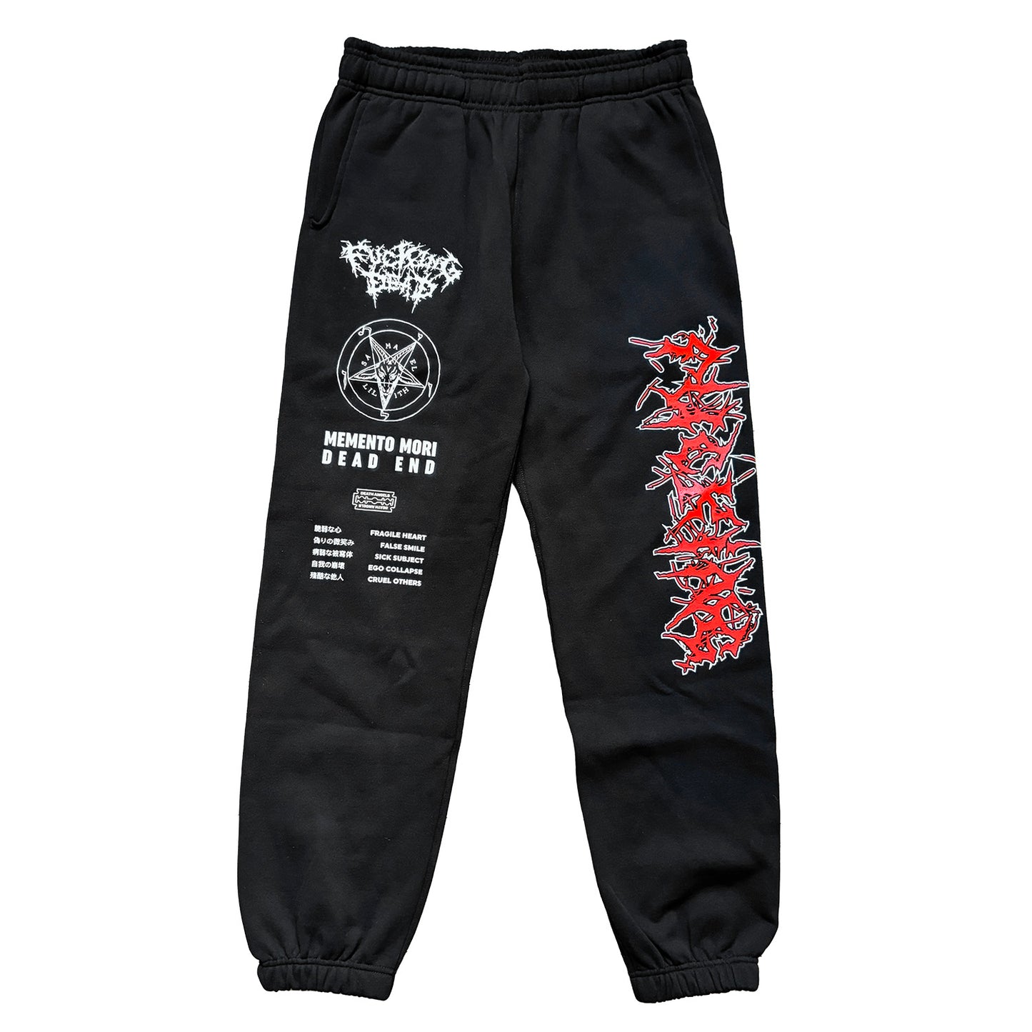 RED METAL LOGO SWEAT PANTS