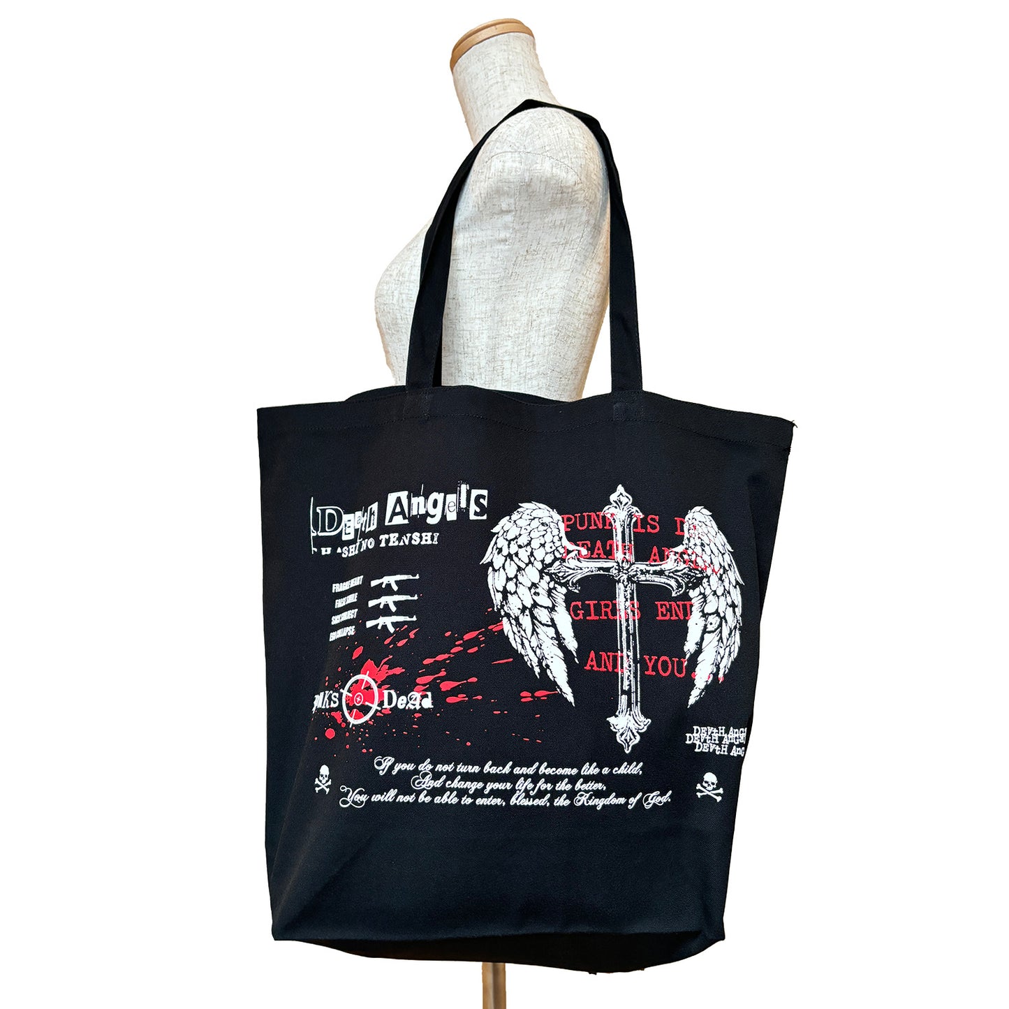 ANGEL WINGS CROSS TOTE BAG