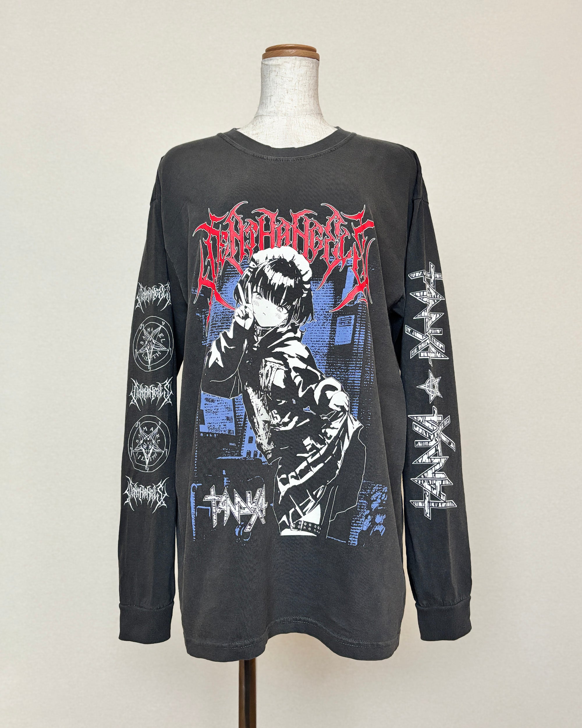90s USA Thunder 超希少 死神 ゴールデンサイズ シングルステッチ TANAKA PEACE LS TEE [VINTAGE STYLE] – DEATH ANGELS