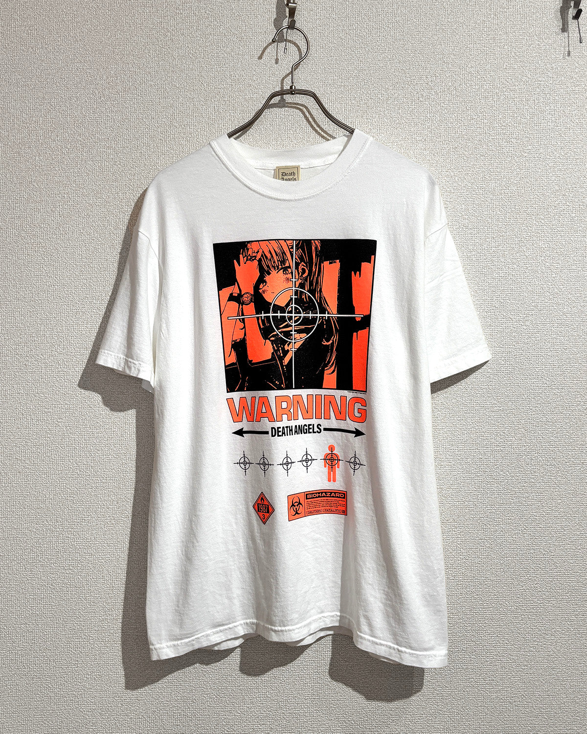WARNING GIRL TEE [VINTAGE STILE] – DEATH ANGELS