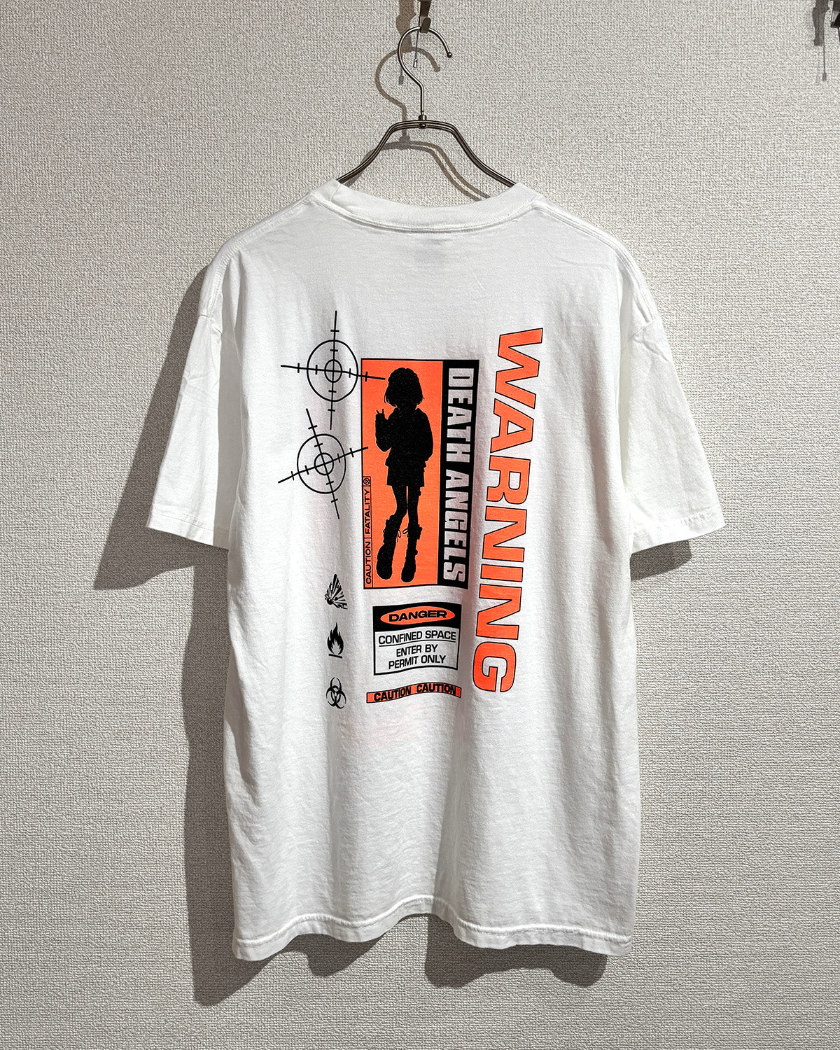 WARNING GIRL TEE [VINTAGE STILE] – DEATH ANGELS