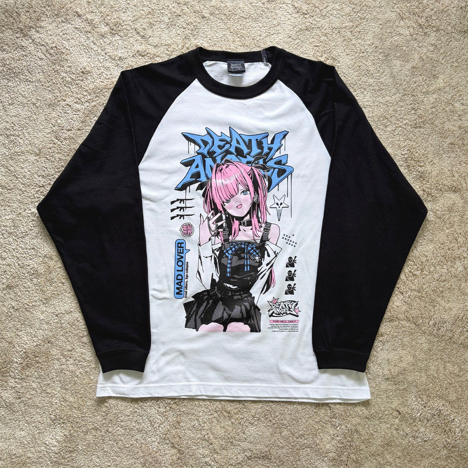 MAD LOVER RAGLAN LS TEE – DEATH ANGELS