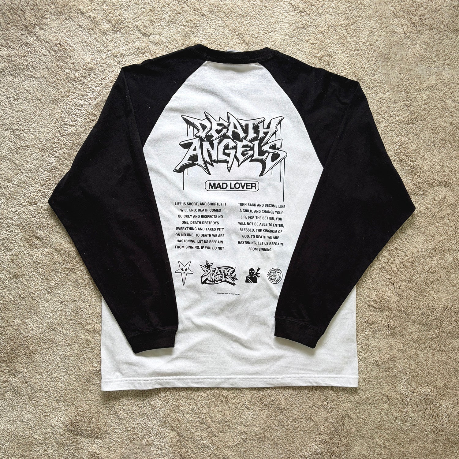 MAD LOVER RAGLAN LS TEE – DEATH ANGELS