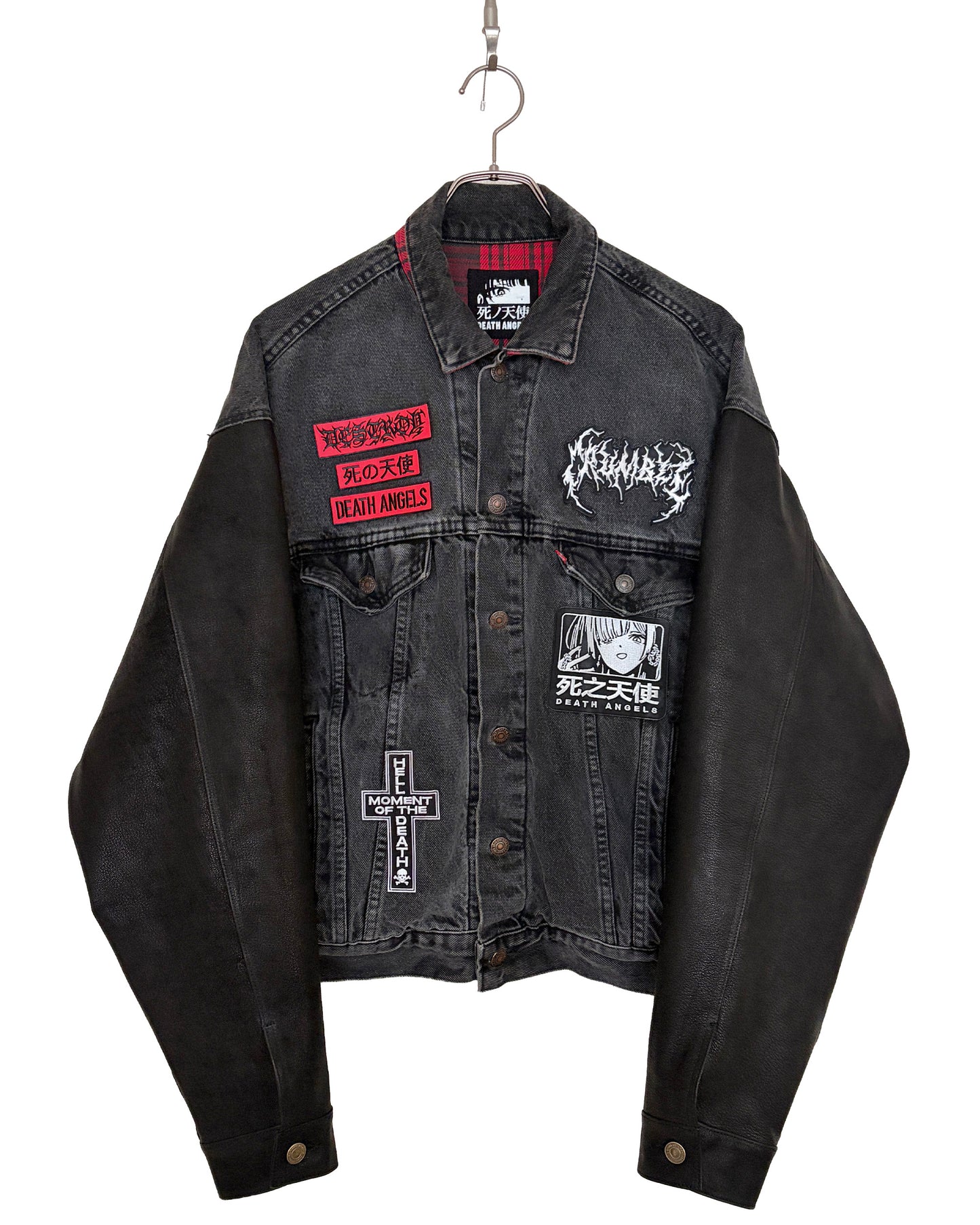 LEATHER MIX REMAKE DENIM JACKET [No.2]