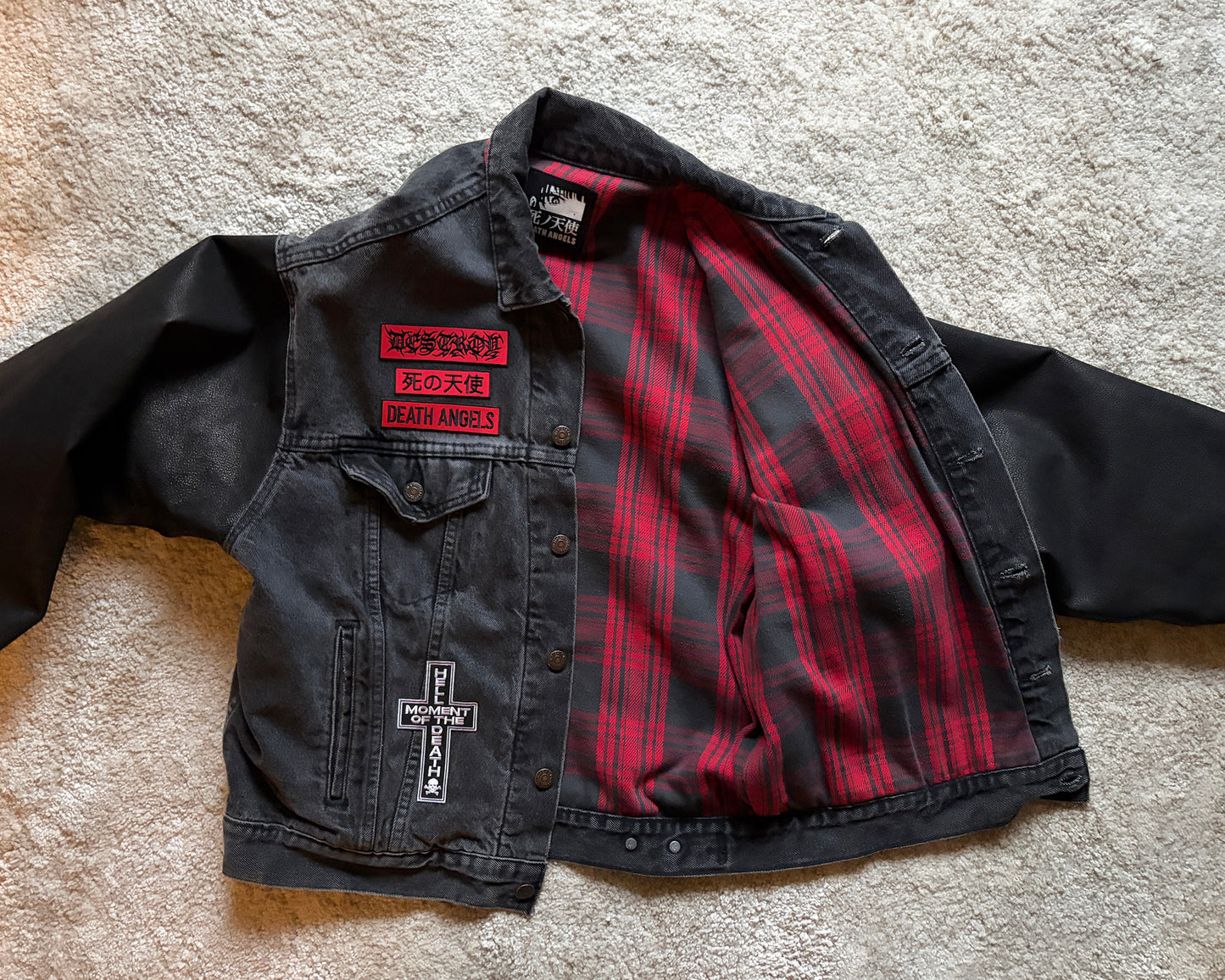 LEATHER MIX REMAKE DENIM JACKET [No.2]